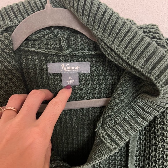 Natural reflections Knit Hoodie Sweater size XL - Picture 5 of 8
